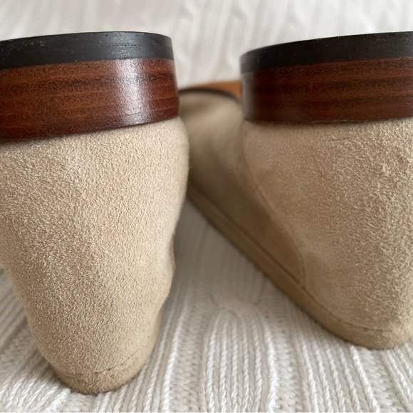 M. Gemi Sacca Donna Classic Italian Loafer in Oatmeal Suede Size EU 39 US 8.5 - Picture 9 of 11